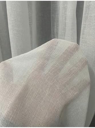 Resim Cortibo Foldet Keten 1'e 2,5 Orta Pileli Tül Perde Ekru, 150 x 250 