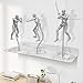 FaitAtten 3 Pack Metal Action Figure Stand,Acrylic Floating with Snake Tube Bracket Action Figure Wall Shelf,Action Figure Display Holder Stand Base Compatible with HG RG SD SHF Gundam 1/144 Toy