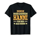 Lustiges Hanni Geschenk Hanni Spruch