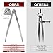 6 inch Alloy Metal Scribe Navigation Divider Scribe , Metal Divider Tool, Woodworking Scribe Machinist Geometry Tool, Divider Leather Work DIY Scribe Tool Drafting Carpenter for Geometry