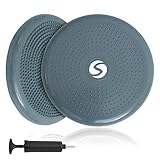 ✔️ KRAFT DURCH ERGONOMIE – Mit unserem ausführlichen E-Trainingsposter trainierst Du Deine Koordination, Muskeln & Gleichgewicht. Das Balance Board ist mit der Luftpumpe sofort einsatzbereit zum Sport, Yoga, Pilates, Gymnastik & Physio