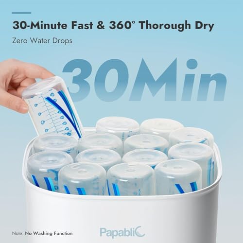 Image of Papablic 6-in-1 Baby Bottle Sterilizer and Dryer Pro