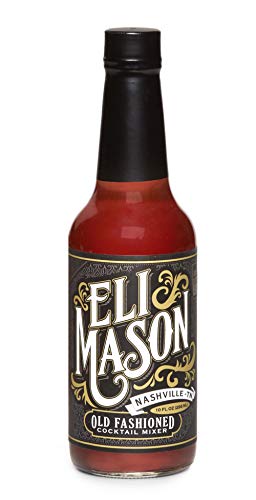 Eli Mason Old Fashioned Cocktail Mixer - All-natural Old Fashioned Cocktail Syrup - Uses Real Cane Sugar & Proprietary Blend Of Cocktail Bitters - Made In USA, Small Batch Cocktail Mixes - 10 Ounces