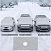 4-Layer Magnetic Windshield Cover for Car, Windshield Snow Ice Protector Cover with Magnetic Edges Used for Snow Protection, Rain and Sun, Fits for Most Standard Cars, SUV (Sedan)