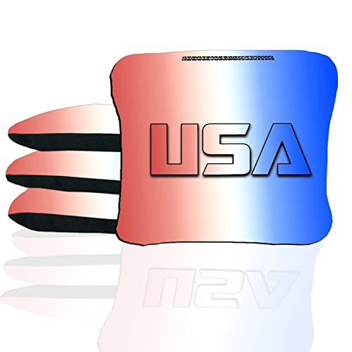 Light USA Stick & Slide Cornhole Bags - Set of (4) Dual Sided Fast & Slow Corn Hole Bags