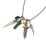 SONGCHANGJEWELRY Bela Dimitrescu Daughter Charm Necklace - Halloween Vampire Cosplay Costume Accessories - Game Figure Merch Women Jewelry Gift Resident