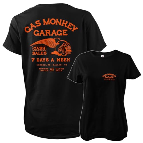 T-Shirt Gas Monkey Garage femme coupe ajustée confortable