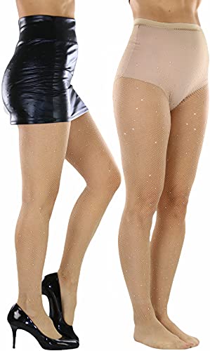 Image of ToBeInStyle Women's Sexy Vibrant Fine Classic Fishnet Full Footed Pantyhose