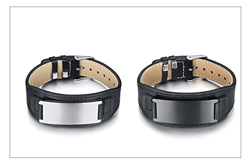aplusashop Leder Armband breit 3 Farben
