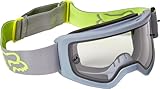 Fox Racing MAIN STRAY MOTOCROSS GOGGLE, Clear Lens, Steel Grey