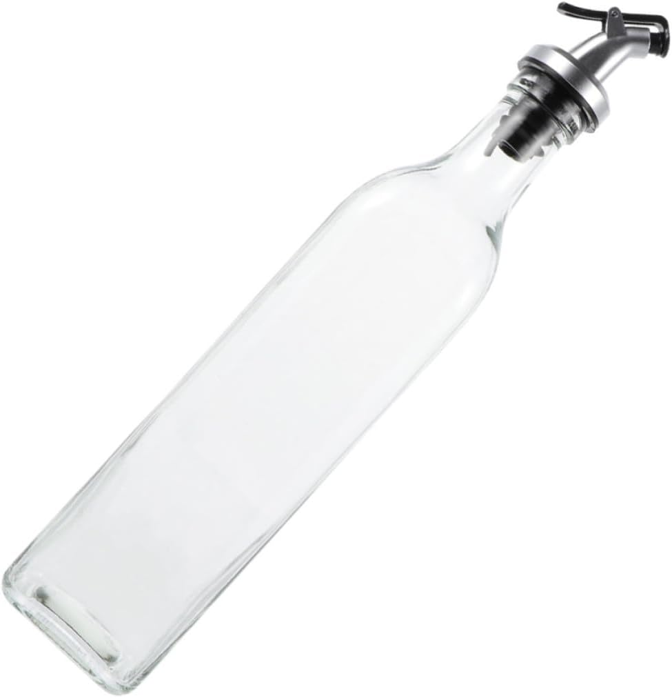 Automatic Opening Glass Oil Bottle 500ml Leak Proof Dispenser