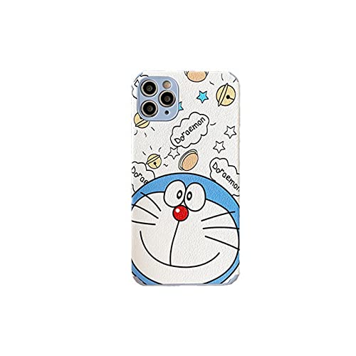 Iphone13Promax Suitable For Mobile Phone Cases Leather Doraemon Suitable For Apple12 Protective Case Silicone Soft Shell Fall Protection Shell (Iphone13, Doraemon) #TOP1