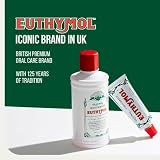 Oryginalna pasta do zębów Euthymol 75 ml x 6, krem do zębów bez fluorku, anty-plaque, antybakteryjna, ochrona próchnic, świeża mięta, codzienna pielęgnacja zębów, czystość zębów i dziąseł