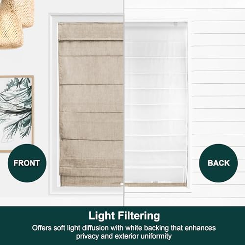 image for CHICOLOGY Roman Shades for Windows , Window Treatments , Roman Shades 