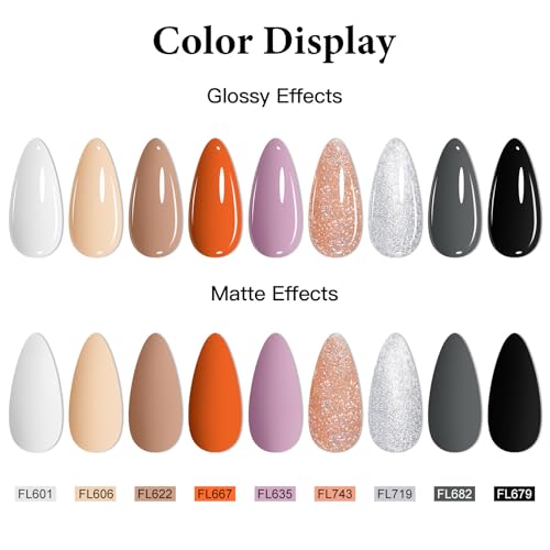 Set de esmaltes en gel tonos piel 12 piezas miniatura 4