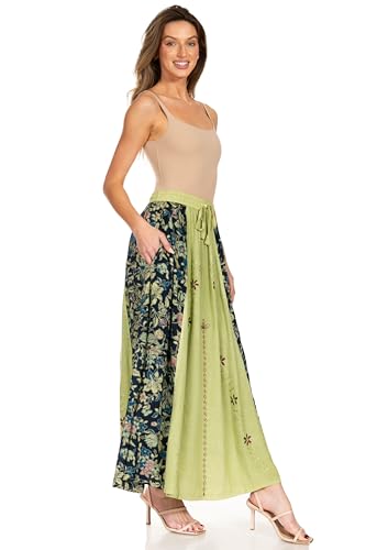 Jupe à Broderies Boho pour femmes longue fluide style champêtre chic - 4