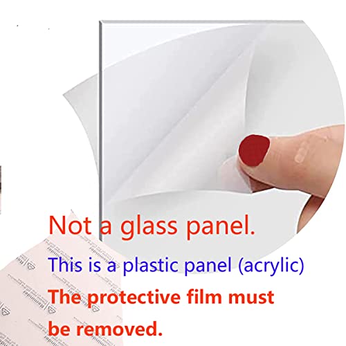 Image of 6x6 Picture Frames White Solid Wood Frame.Plastic Panels. The Protective Film Must be Removed.