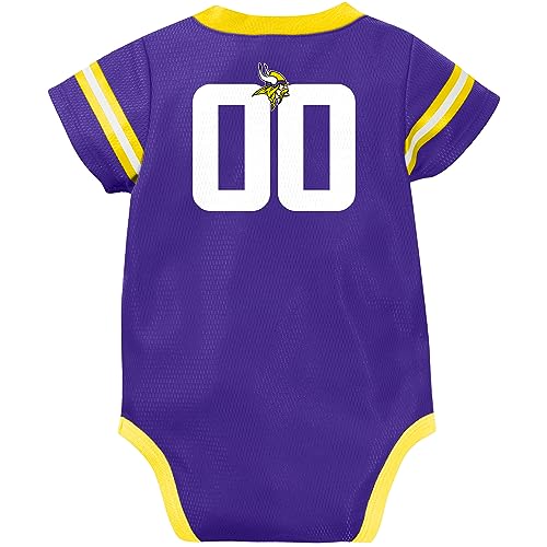 Gerber Unisex Baby NFL Jersey Onesie Bodysuit, Team Color, 18 Months