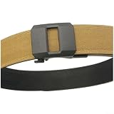 TDCuizent Nylon-Ratschengürtel für Herren, verstellbares Gurtband, Schnellverschluss-Schnalle, leicht, EDC-Gürtel, Outdoor-Einsatz, olivgrün, schwarz, braun, für Wandern, Camping, Alltag (braun)