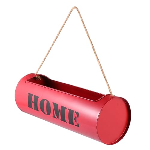 KITANDOVE Secchio Per Fiori in Ferro Da Appendere Alla Parete Stile Industriale Contenitore Per Piante Verdi Decorazioni Da Casa Arredamento Per Ufficio