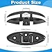Halloscume 8 Pcs Folding Cleat Boat 5 Inch Flip up Dock Marine Nylon Folding Dock Cleat with Long and Short Screws Boat Kayak Mooring Accessories