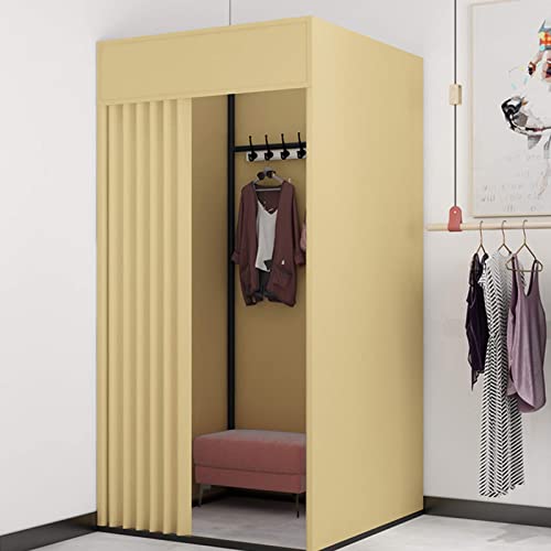 Dressing Room, Fitting Room Camp Toilet Changing Room Mobile Fitting Room In Clothing Store Linen Fabric In 14 Colors Dressing Room Curtain Kit Simple Changing Room With Metal Frame Shelf Folding Room #TOP15