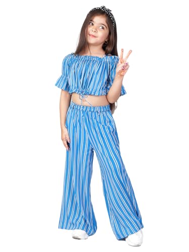 Image of Naughty Ninos Girl's Rayon Striped Clothing Set