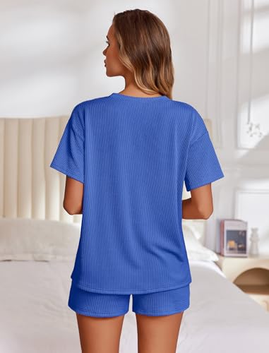 Image of Ekouaer 2 Piece Sets for Women Matching Lounge Sets Summer Outfits