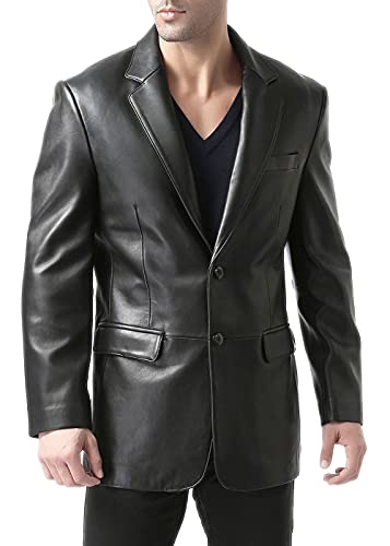 BGSD Men Richard Classic Lambskin Leather Blazer Sport Coat Jacket (Also available in Big and Tall and Short)2