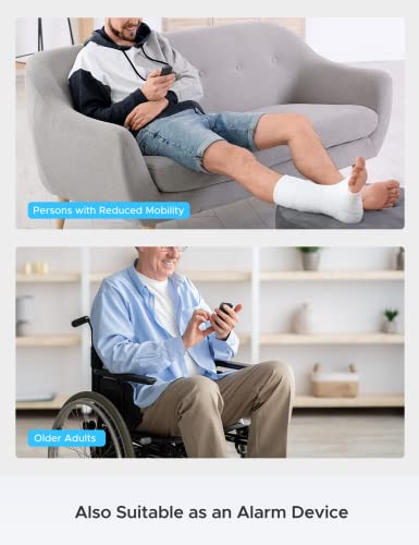 AVANTEK Funkklingel, Türklingel Funk Set, 400m Reichweite IP55 Aussen Wasserdicht Haustür Klingel mit 2 Plug-In-Empfänger, 52 Melodien, 5 Lautstärkestufen, Empfänger einfach in die Steckdose