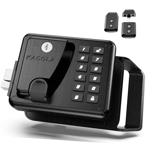 RV Door Lock Keyless Entry with 10-Digit Keypad and Remote Control, Premium Camper DoorLock Replacement, Travel Trailer Door Lock, Suitable for Various Types of RVs