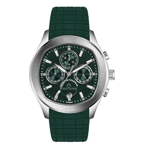 Carlington Legacy Series Analog Wrist Watches with Chronograph & Silicone Strap for Men – CT 9999 Carlington Legacy Series Analog Wrist Watches with Chronograph & Silicone Strap for Men – CT 9999
