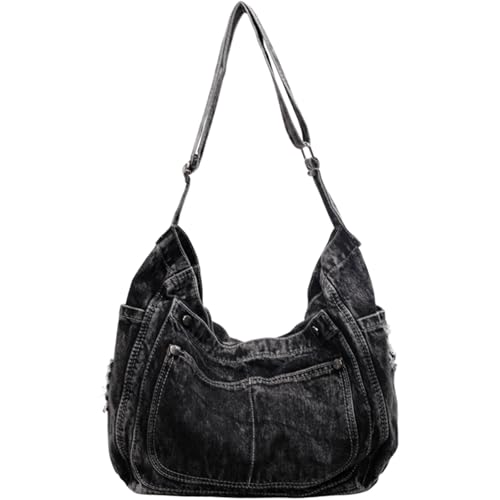Denim Crossbody Bag Casual Messenger Shoulder Bag Change Purse Travel Daypacks