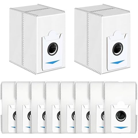 VIEWALL 10 Pack T30S COMBO Dust Bags Compatible with ECOVACS DEEBOT T30S COMBO / T30S COMBO Complete / X2 COMBO Robot Vacuum and Mop (Not for T30S & T30S Pro) Cover