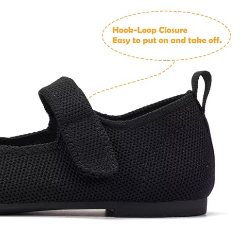 Frank Mully Girls Dress Shoes Mary Janes Girl Flats Slip on Ballet Flat Party School Shoes with Bow Toddler/Little Kid/Big Kid Black by Frank Mully - Image 4