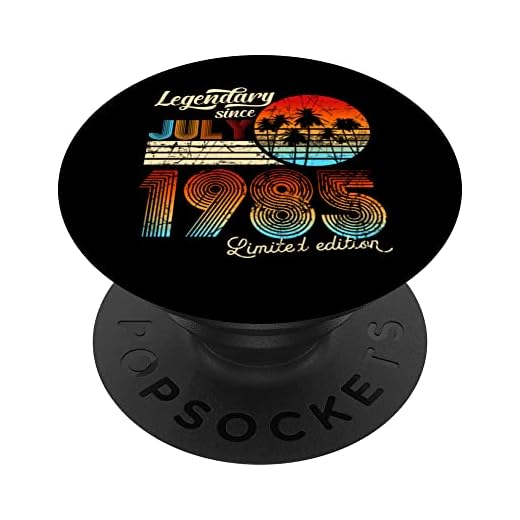 Cumpleaños Legendario Desde Julio De 1985 Regalo PopSockets PopGrip Intercambiable