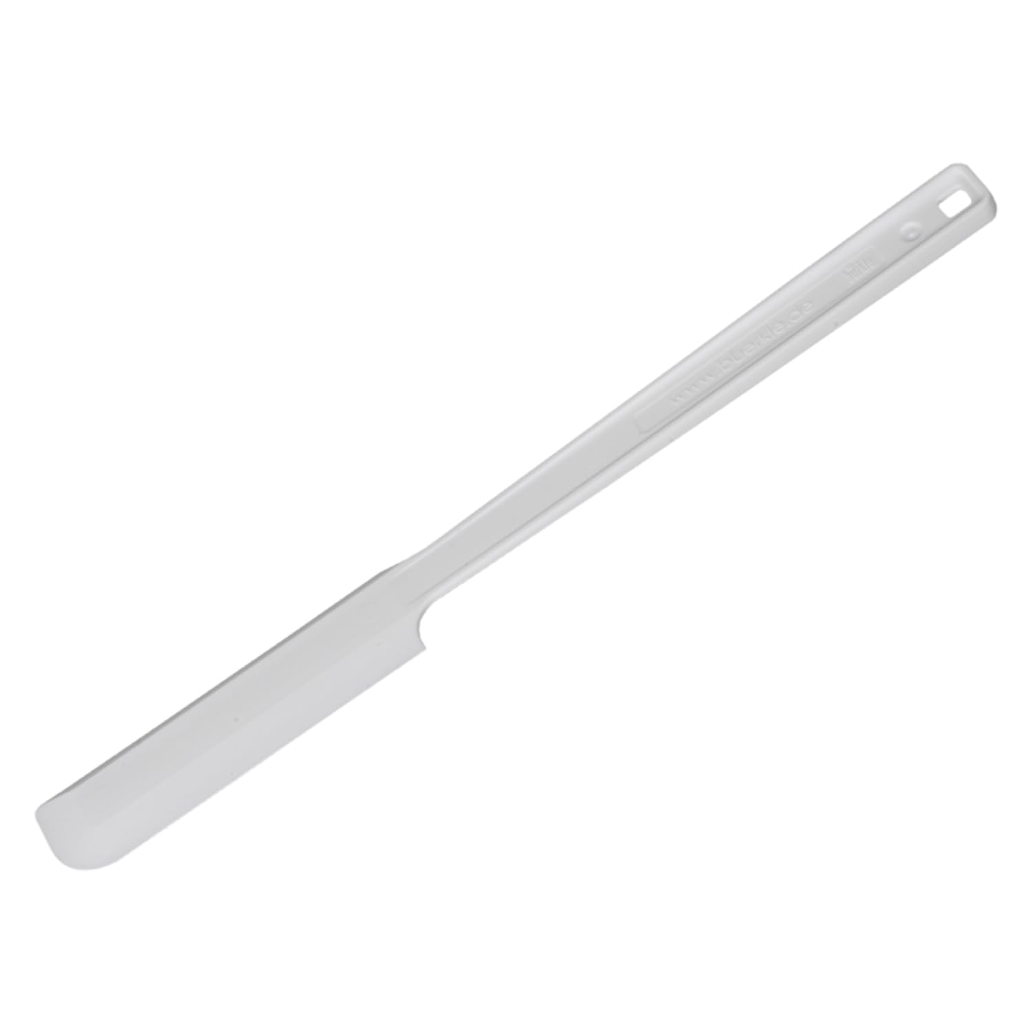Bürkle 100 espátulas desechables de polietileno orgánico, color blanco, 192 mm de largo, 20 mm de ancho, 100 unidades