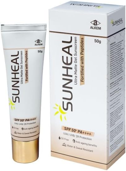 BOMBERO Sun-Heal Ultra Matte Gel Sunscreen 50Gm Oil Free Spf 50+ Pa++++ (For External Use) - All Skin Type