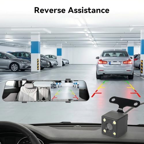 Cámara delantera y trasera de coche con sensor de movimiento y pantalla de 4.5″ 5
