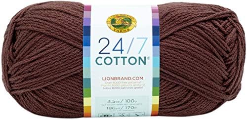 Lion Brand Yarn Company Cotton Yarn, 100 Percent Cotton, White
