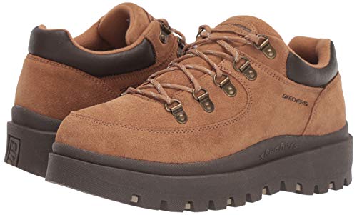 Skechers Women's Shindigs-Stompin' -Rugged Heritage Style 5-Eye Suede Shoe-Boot Oxford, Tan, 7 M Us #TOP7