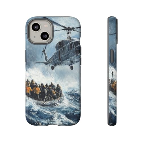 Evitez les rayures sur iPhone 14 avec cette coque mate hélicoptère de sauvetage