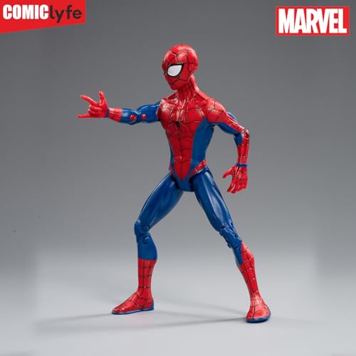 Image of Marvel Classic Spiderman 7 Inch Superhero Action Figure Toy | Avengers Collectible Figurine | Fully Articulated ABS + PV Figure | Spider man Action Figure, Superheroes Toys for Kids & Fans