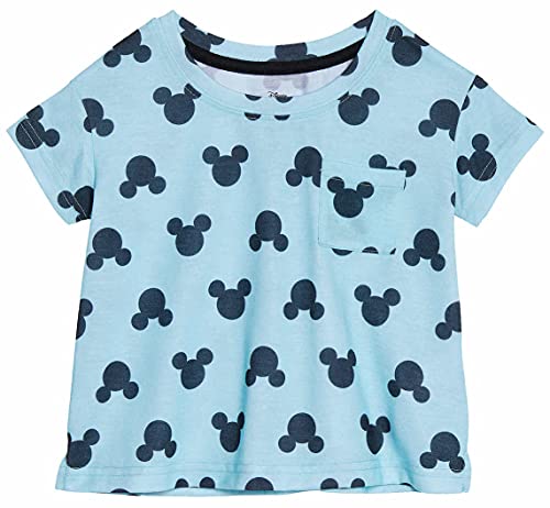 Pyjama Disney bleu en coton short 2 pièces pour éviter la chaleur à 5 ans