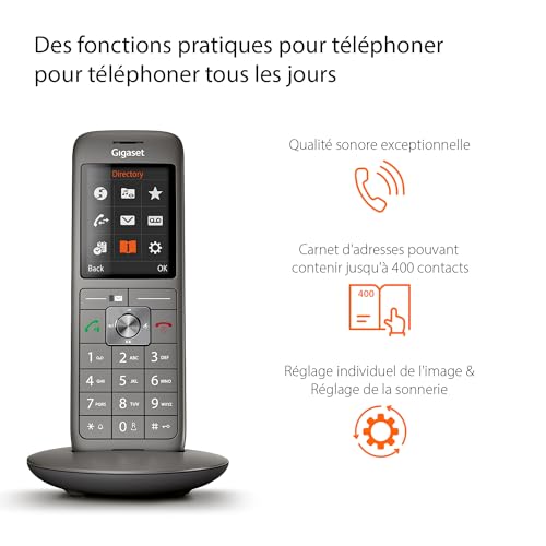 Gigaset CL660 Duo Téléphone sans fil avec ID d'appelant ECO DECT\\GAP + combiné supplémentaire - vue 6