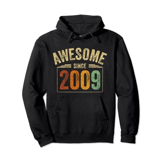 2009 regalos cumpleaños hombres mujeres Awesome Since 2009 Sudadera con Capucha