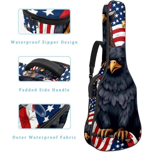 Housse de guitare acoustique imperméable avec couche de protection antichoc