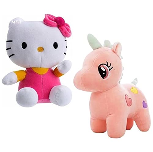 MPR ENTERPRISES - Pink Unicorn & Kitty Teddy Stuffed Soft Toy for Kids, Children & Girls Playing Teddy Bear in Medium Size (B09KHFHRHR) Amazon Price History, Amazon Price Tracker