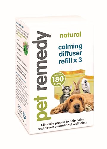 Pet Remedy Natural Calming Diffuser Nachfüllpack 40ml 3er Pack (6 Monate Vorrat)