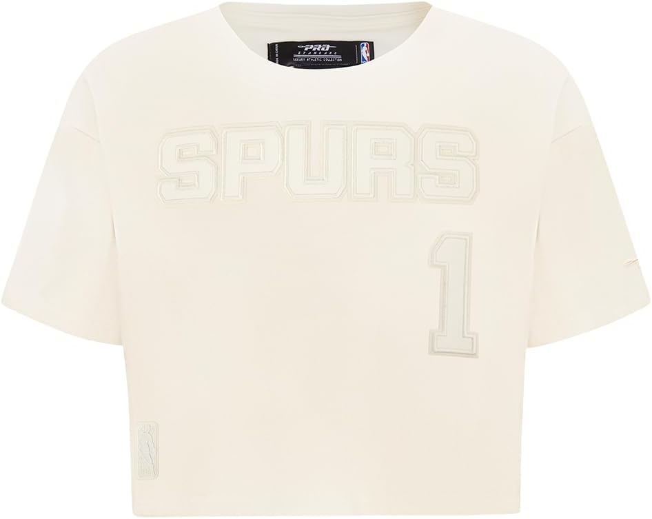 Pro Standard NBA Womens Womens NBA San Antonio Spurs Neutrals Player Short Sleeve Boxy Tee